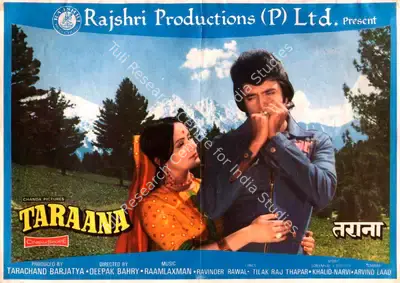 Tarachand Barjatya (Producer), Taraana, 1979, Song-Synopsis Booklet