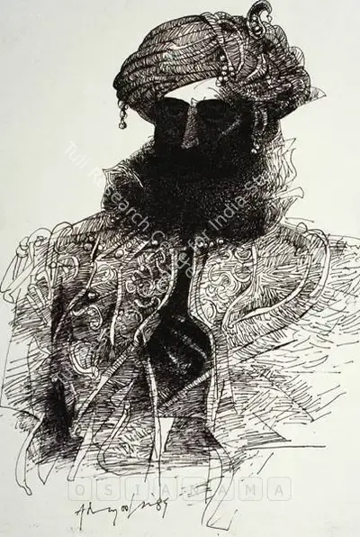 K.M. Adimoolam (Artist), Untitled, 1989, Drawing