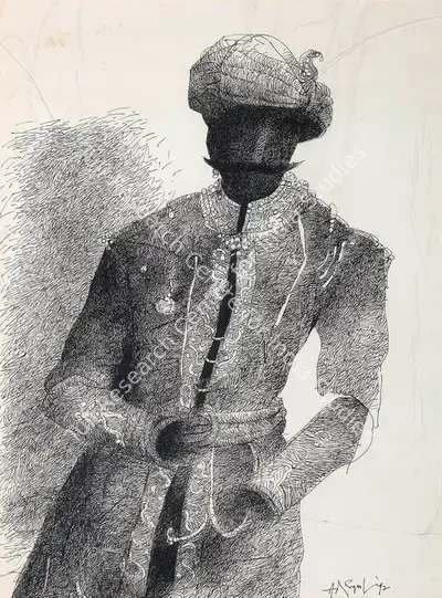 K.M. Adimoolam (Artist), Untitled, 1992, Painting