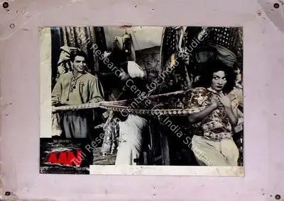 Faredoon A. Irani (Cinematographer), Aan, 1952, Lobby Card