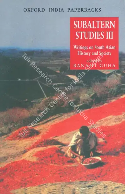 Ranjit Guha (Editor), Subaltern Studies III, 1984, Edited Book