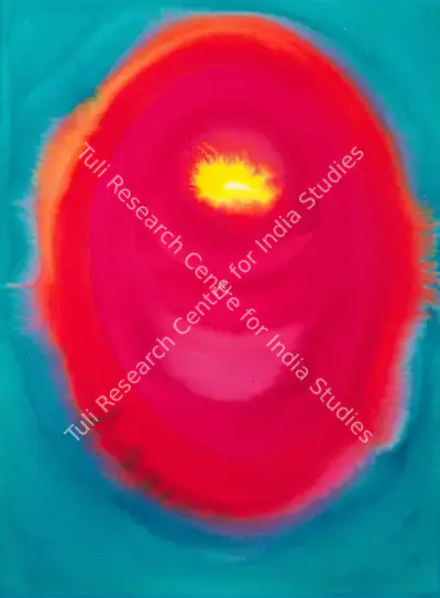 Prafulla Mohanti (Artist), Untitled (Red), Painting