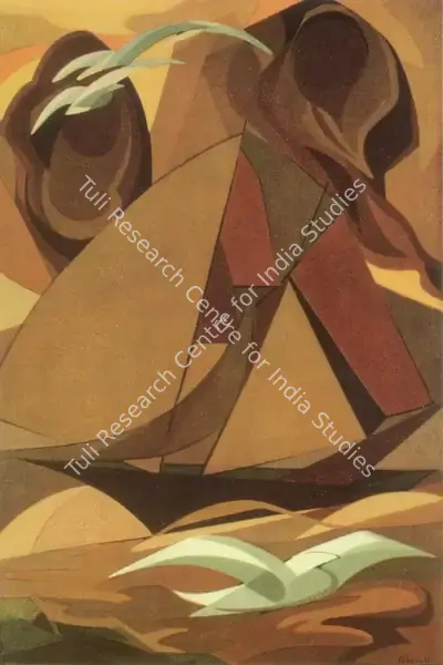 Sabavala, Jehangir (Artist). Under Sail. Oil on Canvas, 1959 | Pilgrim, Exile, Sorcerer | Painting | FineArts | 00182403