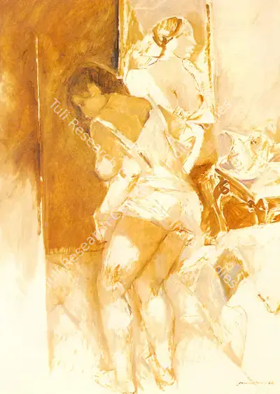 Jamil Naqsh (Artist), Part Concealed, Part Revealed, Painting