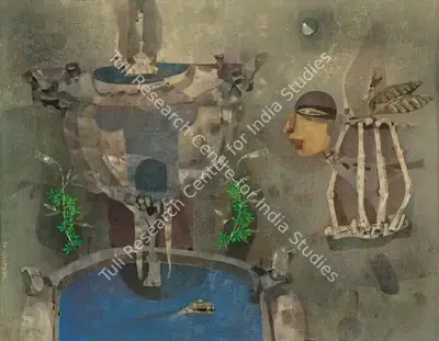 Pyne, Ganesh (Artist). Crossing the Fountain, 1974 | Painting, Ch.NeY/25.03.26, 2026 · Christie's