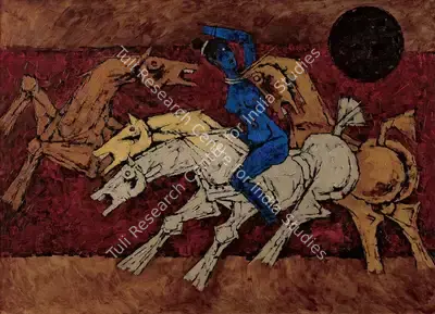 M.F. Husain (Artist), Untitled, 1970, Painting