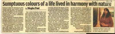 Megha Paul (Reporter), Sumptuous Colours of A Life Lived in Harmony with Nature, 2008, Newspaper Clipping