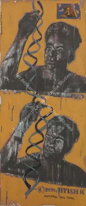 Jitish Kallat (Artist), Ancestral Tape Twine, 1999, Painting
