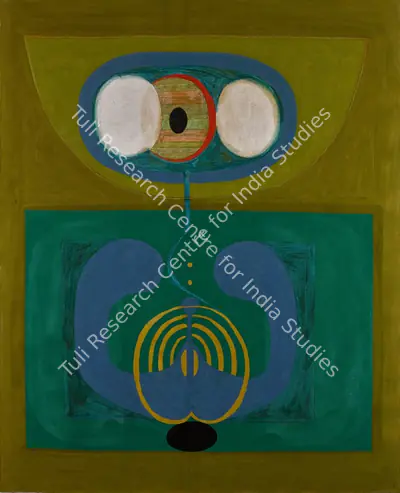Barwe, Prabhakar (Artist). Questioning Plant, 1969 | Painting, So.Lon/25.10.22, 2022 · Sotheby's