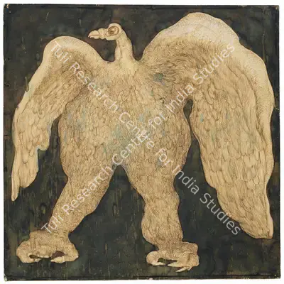 Jogen Chowdhury (Artist), Untitled (Eagle), 1976, Painting