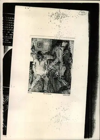 Lalitha Lajmi (Reporter), Man and Woman, Newspaper Clipping