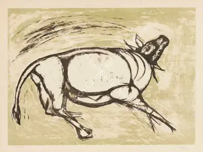 Tyeb Mehta (Artist), Kultura, 1957, Graphic Art