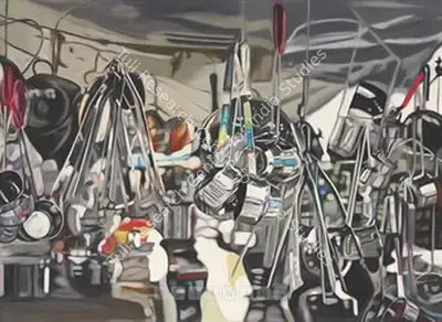 Subodh Gupta (Artist), Densely Packed, 2004, Painting