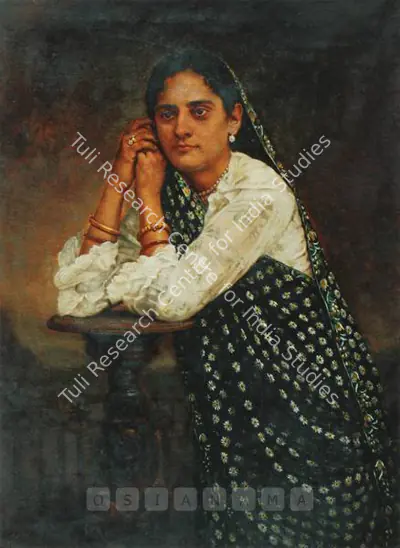 Pithawala, M.F. (Artist). Parsi Lady. Oil on canvas, 1920 | Painting | FineArts | 00597958