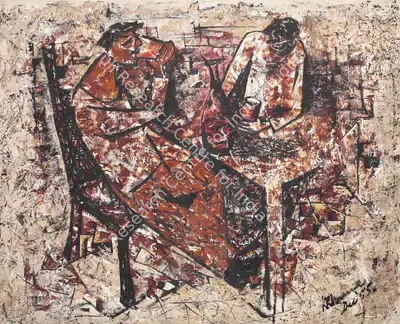 Krishen Khanna (Artist), Untitled, 1955, Painting