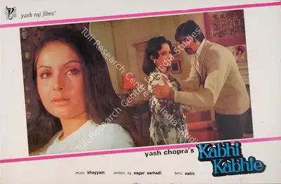 Romesh Bhalla (Cinematographer), Kabhi Kabhie, 1976, Lobby Card