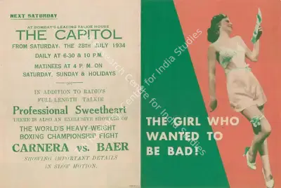 William A. Seiter (Director), Professional Sweetheart, 1933, Handbill