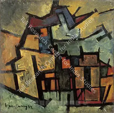 Munuswamy, L. (Artist). Untitled. Oil on canvas, 1962 | Painting | FineArts | 00599949