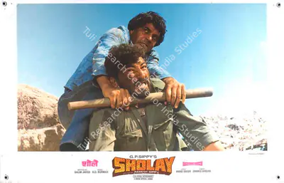 Dwarka Divecha (Cinematographer), Sholay, 1975, Lobby Card
