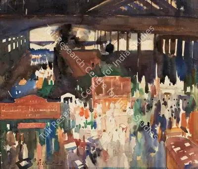 K.C.S. Paniker (Artist), Untitled, 1950, Painting