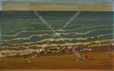 Indra Dugar (Artist), Untitled (Breakers), 1953, Painting