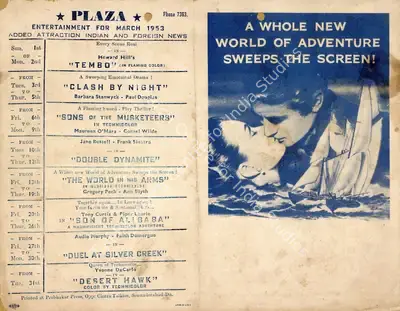 Raoul Walsh (Director), The World in His Arms, 1952, Handbill