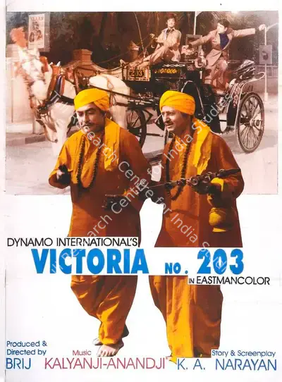 Brij Sadanah (Producer), Victoria No 203, 1972, Full Sheet Poster