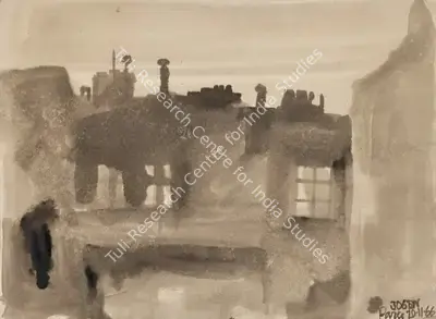 Jogen Chowdhury (Artist), Untitled, 1966, Painting