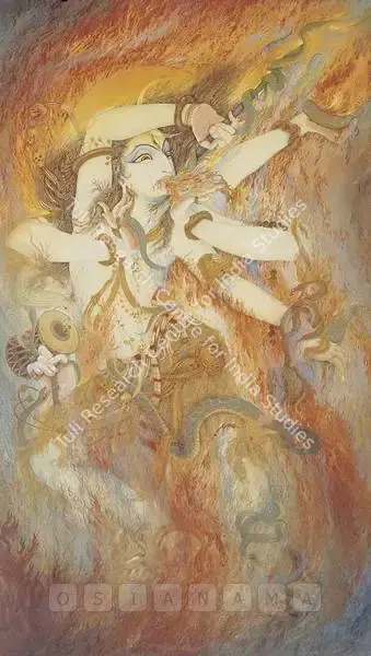 Badri Nath Arya (Artist), Tandava, 1962, Painting