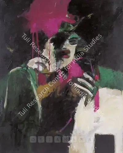 Chittrovanu Mazumdar (Artist), Woman, 1995, Painting