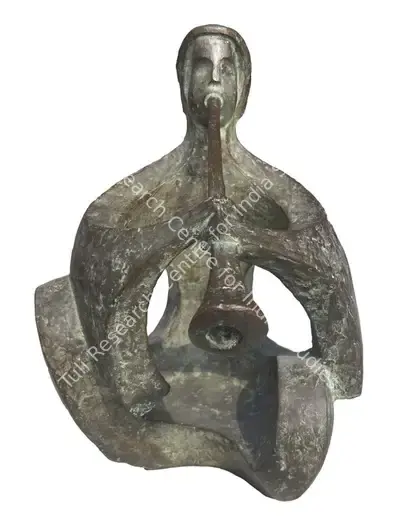 Debabrata Chakraborty (Artist), Flute Player, Sculpture
