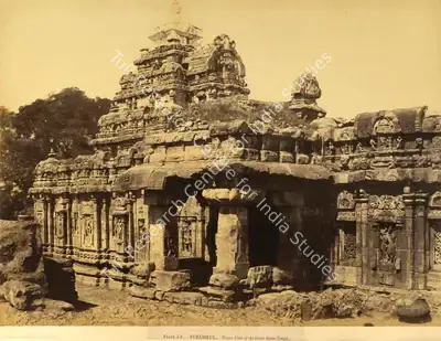 Colonel Thomas Biggs (Photographer), Purudkul. Nearer View of the Great Sivite Temple, Antiquarian Photograph