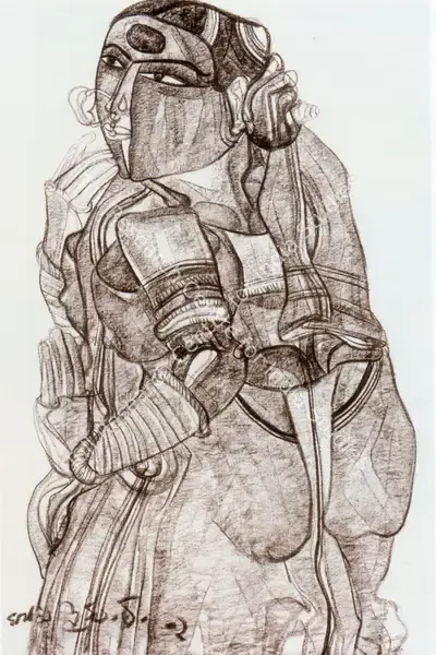 Thota Vaikuntam (Artist), Untitled, 2002, Painting