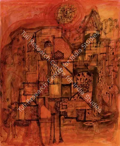 Avinash Chandra (Artist), Sunrise, 1959, Painting
