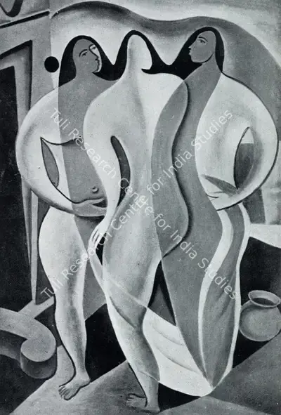 George Keyt (Artist), The Bathers, 1937, Painting