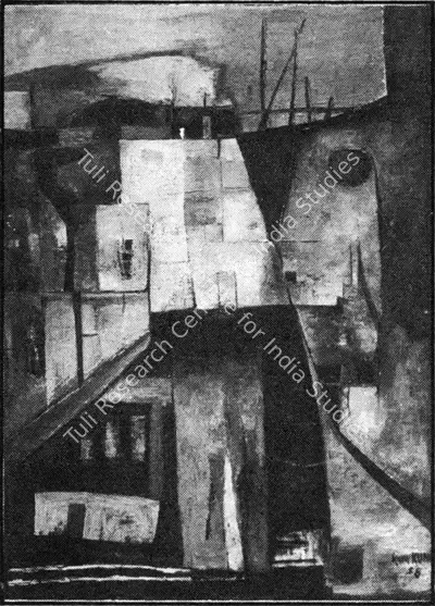 Ramkumar (Artist), Landscape, 1958, Painting