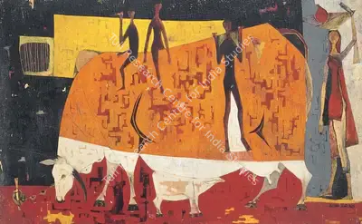 Shanti Dave (Artist), Untitled, 1952, Painting