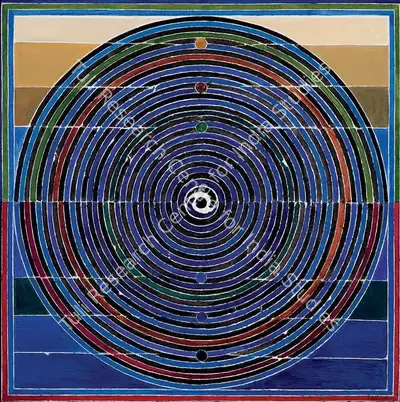 S.H. Raza (Artist), Jagrat, 2004, Painting