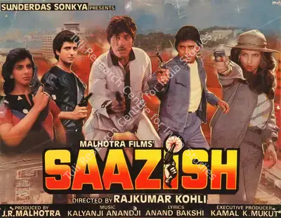 J.R. Malhotra (Producer), Saazish, 1988, Song-Synopsis Booklet