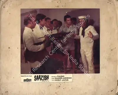 Kalidas (Producer), Saazish, 1975, Photographic Still Mounted on Lobby Card