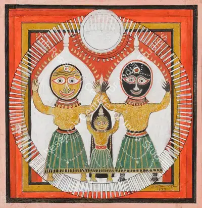 P.T. Reddy (Artist), Untitled (Jagannath), 1979, Painting
