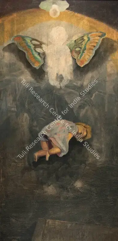 Bhattacharjee, Bikash (Artist). Doll. Oil on canvas, 1971 | Painting | FineArts | 00356995