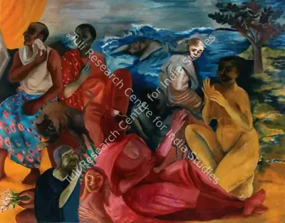 Nalini Malani (Artist), Love, Deception And Intrigue, 1986, Painting