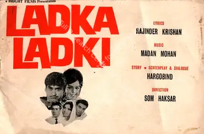 Som Haksar (Director), Ladka Ladki, 1966, Song-Synopsis Booklet