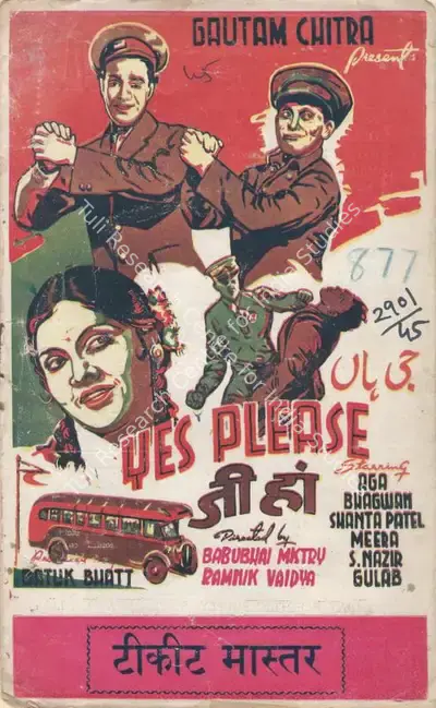 Babubhai Mistri (Director), Ji Haan, 1945, Song-Synopsis Booklet