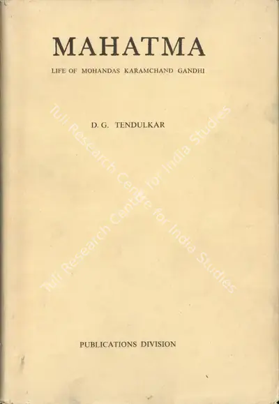 D.G. Tendulkar (Author), Mahatma, 1962, Authored Book