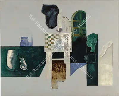 Barwe, Prabhakar (Artist). The Chess-Board, 1992 | Painting, So.Lon/29.09.20, 2020 · Sotheby's