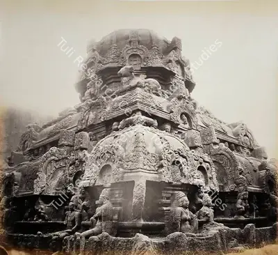 Edmund David Lyon (Photographer), Monolith Kalloogoomulla, Antiquarian Photograph
