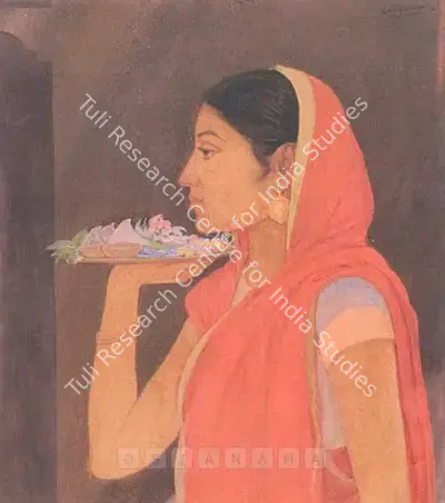 Sushil Sen (Artist), Offering To The Gods, Painting
