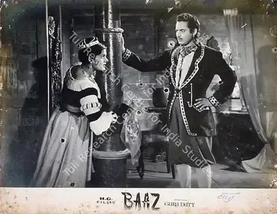 V.K. Murthy (Cinematographer), Baaz, 1953, Lobby Card